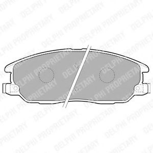 LP1769 DELPHI Brake Pad Set, disc brake