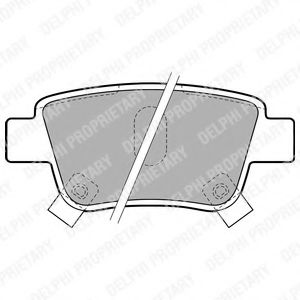 LP1785 DELPHI Brake Pad Set, disc brake