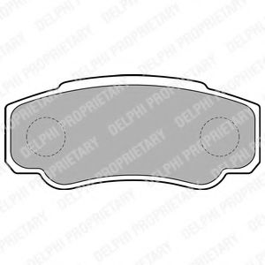 LP1790 DELPHI Brake Pad Set, disc brake