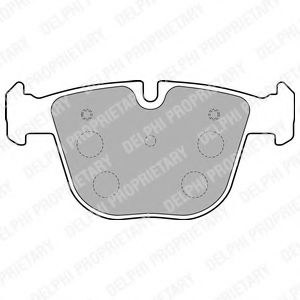 LP1793 DELPHI Brake Pad Set, disc brake
