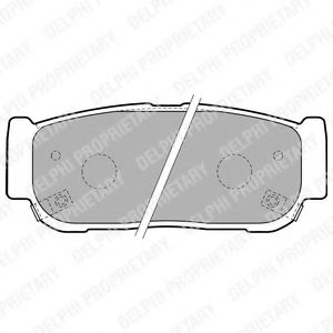 LP1797 DELPHI Brake Pad Set, disc brake