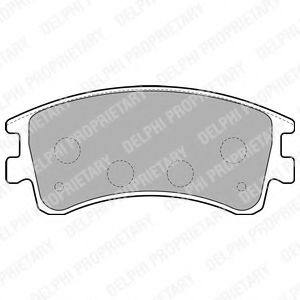 LP1799 DELPHI Brake System Brake Pad Set, disc brake