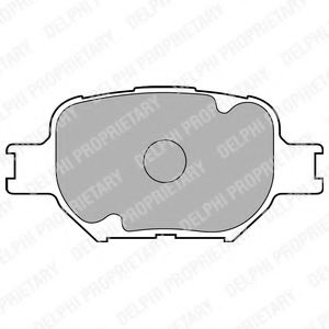 LP1804 DELPHI Brake System Brake Pad Set, disc brake