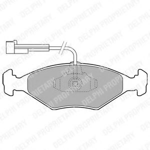 LP1811 DELPHI Brake Pad Set, disc brake