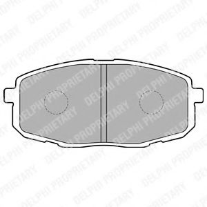 LP1819 DELPHI Brake Pad Set, disc brake