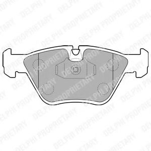 LP1843 DELPHI Brake System Brake Pad Set, disc brake