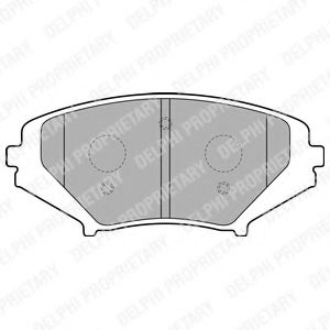 LP1867 DELPHI Brake System Brake Pad Set, disc brake