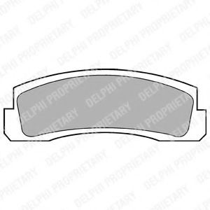 LP189 DELPHI Brake Pad Set, disc brake