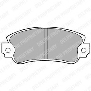 LP509 DELPHI Brake Pad Set, disc brake