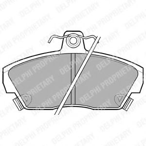 LP618 DELPHI Brake Pad Set, disc brake
