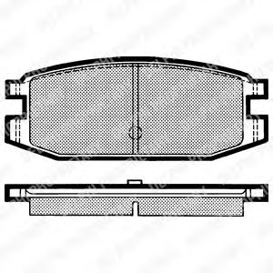 LP641 DELPHI Brake Pad Set, disc brake