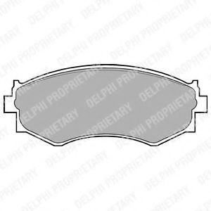 LP645 DELPHI Brake Pad Set, disc brake