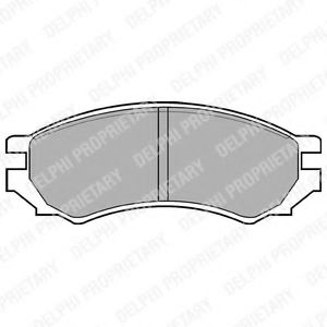 LP670 DELPHI Brake Pad Set, disc brake