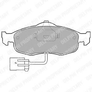 LP781 DELPHI Brake System Brake Pad Set, disc brake