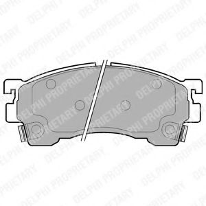 LP801 DELPHI Brake Pad Set, disc brake