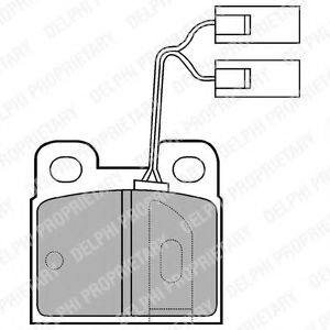 LP824 DELPHI Brake Pad Set, disc brake