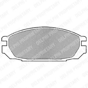 LP983 DELPHI Brake Pad Set, disc brake