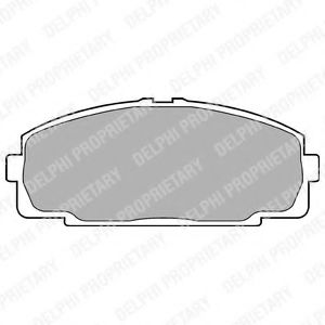 LP989 DELPHI Brake System Brake Pad Set, disc brake