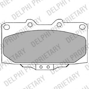 LP2044 DELPHI Brake System Brake Pad Set, disc brake