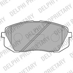 LP2050 DELPHI Bremsanlage Bremsbelagsatz, Scheibenbremse
