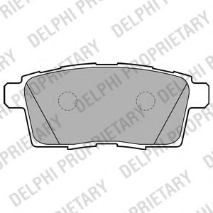 LP2052 DELPHI Brake System Brake Pad Set, disc brake