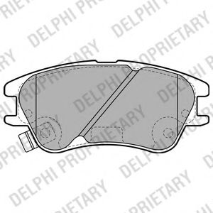 LP2062 DELPHI Brake Pad Set, disc brake