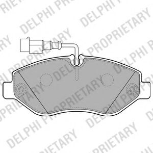 LP2043 DELPHI Brake System Brake Pad Set, disc brake
