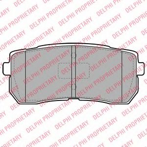 LP2095 DELPHI Brake Pad Set, disc brake