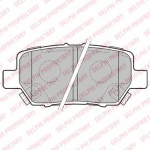LP2160 DELPHI Brake Pad Set, disc brake