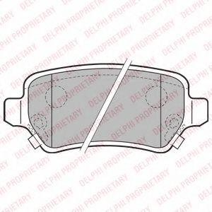 LP2188 DELPHI Brake Pad Set, disc brake