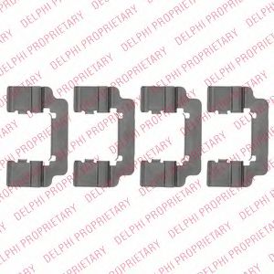 LX0533 DELPHI Accessory Kit, disc brake pads
