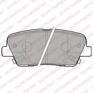 LP2202 DELPHI Brake Pad Set, disc brake