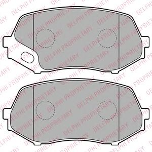 LP2208 DELPHI Brake Pad Set, disc brake