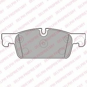 LP2248 DELPHI Brake Pad Set, disc brake
