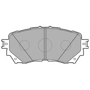 LP2487 DELPHI Тормозная система Комплект тормозных колодок, дисковый тормоз