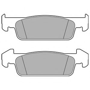 LP2663 DELPHI Brake Pad Set, disc brake