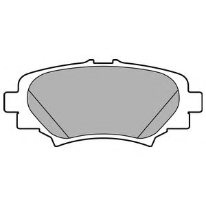 LP2702 DELPHI Комплект тормозных колодок, дисковый тормоз