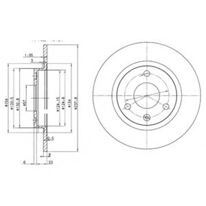 BG2355 DELPHI Тормозная система Тормозной диск
