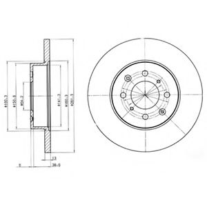 BG3262 DELPHI Тормозная система Тормозной диск