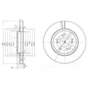 BG3678 DELPHI Тормозная система Тормозной диск