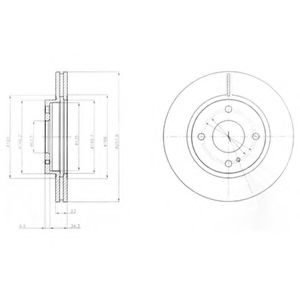 BG4170 DELPHI Тормозная система Тормозной диск