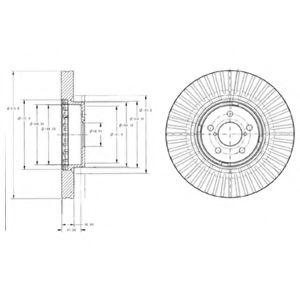 BG9105 DELPHI Тормозная система Тормозной диск