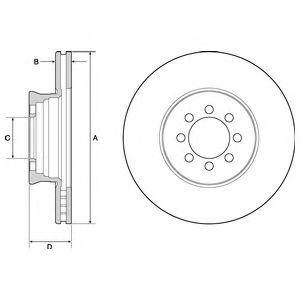 BG4679C DELPHI Тормозная система Тормозной диск
