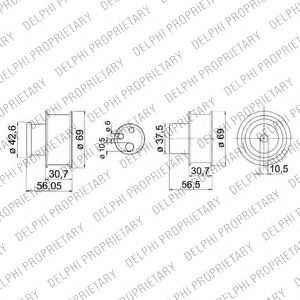 KDB149 DELPHI Timing Belt Kit