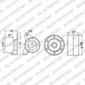 KDB248 DELPHI Timing Belt Kit