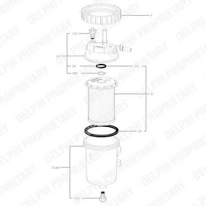 6350170 DELPHI Fuel filter