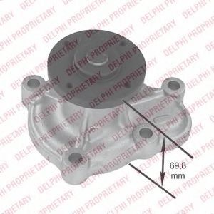 WP1526 DELPHI Cooling System Water Pump