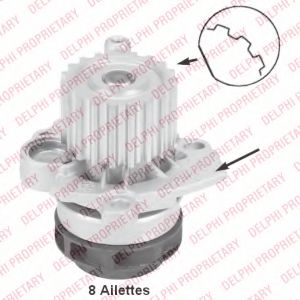 WP2418 DELPHI Cooling System Water Pump