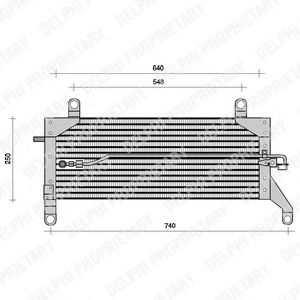 TSP0225005 DELPHI Condenser, air conditioning