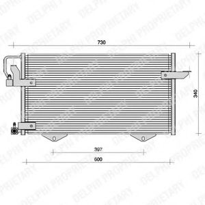TSP0225010 DELPHI Condenser, air conditioning